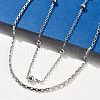 Brass Double Layer Necklaces NJEW-D302-54P-1