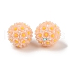 Handmade Luminous Polymer Clay Rhinestone Fancy Beads CLAY-H003-04F-2