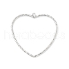 Brass Open Back Bezel Pendants KK-O144-07P-1