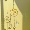 Metal Lotus Moon Window Hanging Suncatchers PW-WG54215-01-3