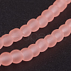Transparent Glass Bead Strands GLAA-S031-4mm-28-3