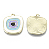 Alloy Enamel Pendants ENAM-N050-04F-2