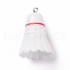 Sport Ball Theme Opaque Resin Pendants RESI-F039-01E-1
