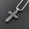 Hip-hop Stainless Steel Cross Pendant Nnecklaces for Men UP4628-1