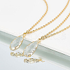 BENECREAT 10Pcs Brass Glass Pendants KK-BC0001-93-3