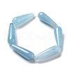Dyed Natural Quartz Imitation Aquamarine Beads Strands G-P528-H05-01-3