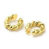 Brass Cuff Earrings EJEW-D059-09G-01-2