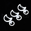 Spray Painted Eco-Friendly Alloy Swivel Snap Hooks Clasps PALLOY-T080-13M-NR-1