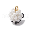 Glass Seed Beaded Sheep Charms PALLOY-MZ00545-5