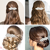 Beebeecraft 2Pcs Alloy with Glass Rhinestone Hair Barrettes OHAR-BBC0001-01-6