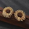 201 Stainless Steel Hoop Earrings EJEW-P304-11G-2