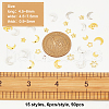 Olycraft 90Pcs 15 Style Alloy Cabochons MRMJ-OC0003-87-2