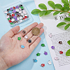 DICOSMETIC 80Pcs 8 Colors Alloy Enamel Charms ENAM-DC0001-84-3