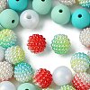 DIY Round Silicone & Acrylic & Berry Beads Making Findings Kits DIY-FS0006-26A-3