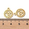 Ion Plating(IP) Chakra Theme 304 Stainless Steel Charms STAS-Q303-10G-3