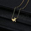 Alloy Letter Heart Pendant Necklaces for Women WGBB55E-20-1