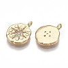 Brass Charms KK-T038-379G-2