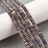 Natural Lepidolite/Purple Mica Stone Beads Strands G-K343-C03-03-5