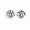 Tibetan Style Alloy Bead Caps TIBEP-T006-13AS-2