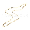 304 Stainless Steel Paperclip Chains Necklace NJEW-JN03593-01-4