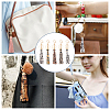 HOBBIESAY 10Pcs 5 Colors PU Imitation Leather Tassels Keychain KEYC-HY0001-17-6