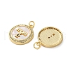 Brass Micro Pave Cubic Zirconia Pendants KK-U070-04B-G-2