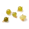 Natural Olive Jade Charms PALLOY-JF01092-04-1