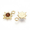 Sun Alloy Resin Pendants PALLOY-N177-05G-2