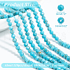  2 Strands Synthetic Turquoise Beads Strands G-NB0004-78-2