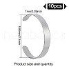 GOMAKERER 10Pcs 304 Stainless Steel Open Cuff Bangles BJEW-GO0001-02A-2
