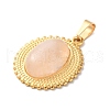 Natural Rose Quartz Pendants STAS-C120-13G-08-2