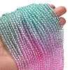 Transparent Painted Glass Beads Strands X1-DGLA-A034-T4mm-A10-2