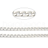 Tarnish Resistant 304 Stainless Steel Cuban Link Chains STAS-B020-07P-2