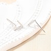 S925 Sterling Silver Stud Earrings EJEW-P305-01B-P-3