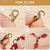 SOFPLATE 400Pcs 4 Colors Zinc Alloy Lobster Claw Clasps FIND-SP0001-31-6