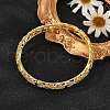 Brass Bangles for Women BJEW-D313-03G-1