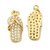 925 Sterling Silver Micro Pave Cubic Zirconia Shoe Pendants STER-I010-04G-1