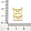 Brass Micro Pave Cubic Zirconia Pendants KK-U066-21B-G-3