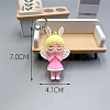 Rabbit Angel PVC Bag Keychain PW-WG1A29D-04-2
