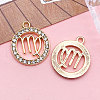 Zinc Alloy Crystal Rhinestone Pendants WGC2D94-06-1