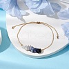 Natural Mixed Gemstone Chips Braided Bead Bracelets BJEW-JB11036-03-2