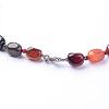Gemstone Graduated Beaded Necklaces NIEW-F118-B-4
