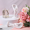 FINGERINSPIRE 2Pcs Resin Imitation Ear Jewelry Display Stands ODIS-FG0001-89A-4