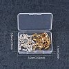 Rack Plating Brass Lobster Claw Clasps with Clip Ends KK-PH0035-34-WH-7