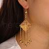 Bohemian Ethnic Geometric Brass Hoop Earrings GD1506-1