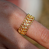 Elegant French Vintage Style S925 Sterling Silver Hollow Leaf Women's Ring for Various Occasions IG3698-4-4