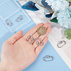 Unicraftale 6Pcs 304 Stainless Steel Screw Carabiner Lock Charms STAS-UN0060-18-4