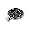 304 Stainless Steel Pendants STAS-J039-10AS-3