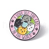 Word I Love All The Cats In The World Enamel Pin X-JEWB-A005-03-05-1
