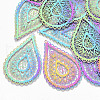 Ion Plating(IP) 201 Stainless Steel Filigree Big Pendants X-STAS-S108-59-1